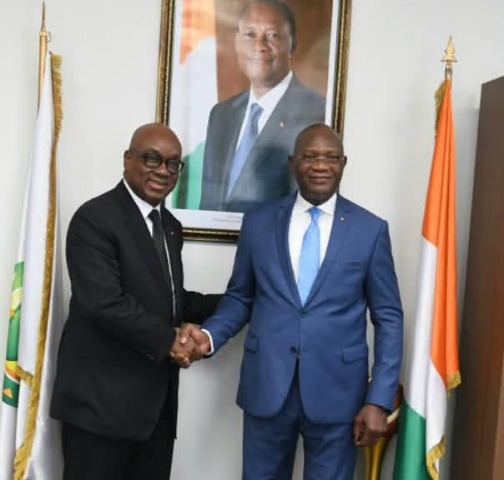 Côte-d’Ivoire .Après sa réélection à la FIF, Yacine Idriss Diallo chez Adjé Silas Metch