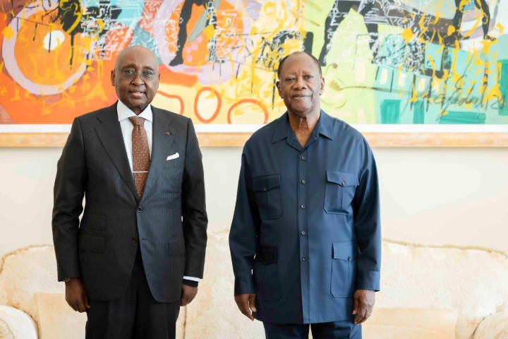 Côte d’Ivoire : Ouattara et Kaberuka échangent sur le financement de l’UA